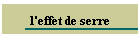 l'effet de serre